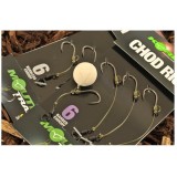 Montura Chod rig scurt nr.6 / 20lb/ 3buc/ plic Korda