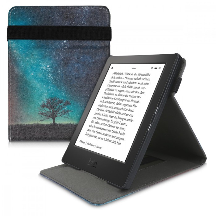 Husa pentru Kobo Aura H2O Edition 1, Piele ecologica, Multicolor, 51130.01