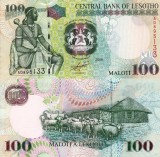 Bancnota Lesotho 100 Maloti 2009 UNC - Africa, Colectie Numismatica
