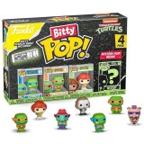 Set 4 Figurine Funko Bitty Pop! Teenage Mutant Ninja Turtles (TMNT) - Leonardo, Michelangelo, April O'Neil &amp; Mystery