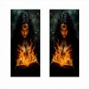 Set 2 stickere auto pentru stalpi usi, print hd ecosolvent, folie orajet oracal autoadeziva, 50x22 cm