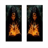 Set 2 stickere auto pentru stalpi usi, print hd ecosolvent, folie orajet oracal autoadeziva, 50x22 cm