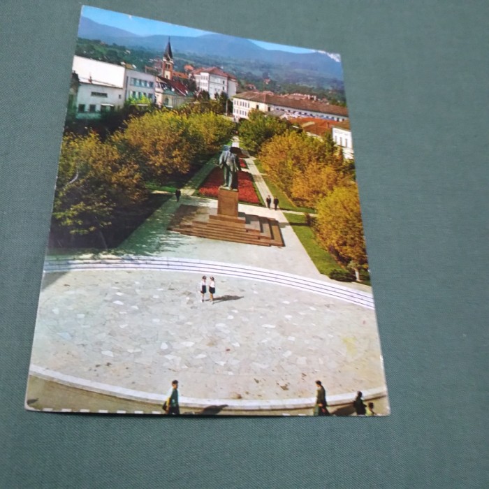 CARTE POSTALA CIRCULATA DEVA STATUIA DR.PETRU GROZA