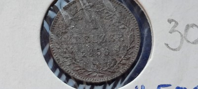 GERMANIA 1 KREUZER 1856 WURTTENBERG foto
