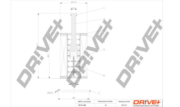Dr!ve+ DP1110.11.0061 Filtru ulei