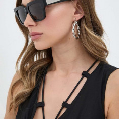 Bottega Veneta ochelari de soare femei, culoarea negru, BV1276S