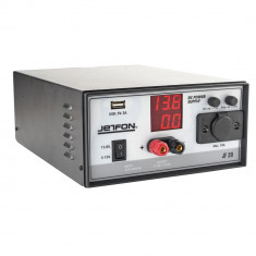 Sursa de tensiune PNI Jetfon JF-20, 5-15V reglabil, 13.8V fix, 5V USB, 0-20A, 220-240V, negru foto