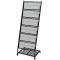 vidaXL Raft reviste A4, 47,5x43x133 cm, negru 30100