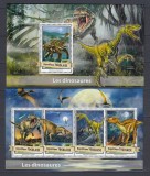 Togo 2017 - DINOZAURI - BL + KB - MNH, Nestampilat