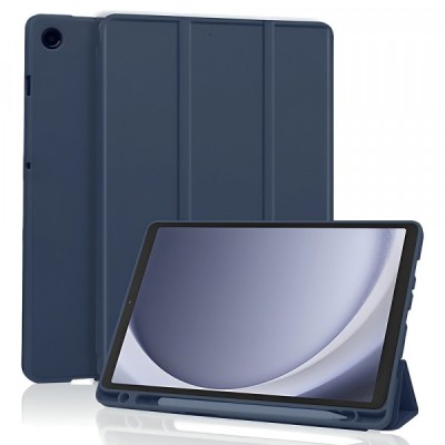Husa pentru Samsung Galaxy Tab A11 / Tab A9, Techsuit, Flex Trifold, Albastra foto