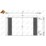 Condensator climatizare, Radiator clima Opel Insignia; Saab 9-5 (Ys3g) Nrf 35912