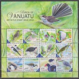 DB1 Fauna Vanuatu Pasari MS 2012 MNH, Nestampilat