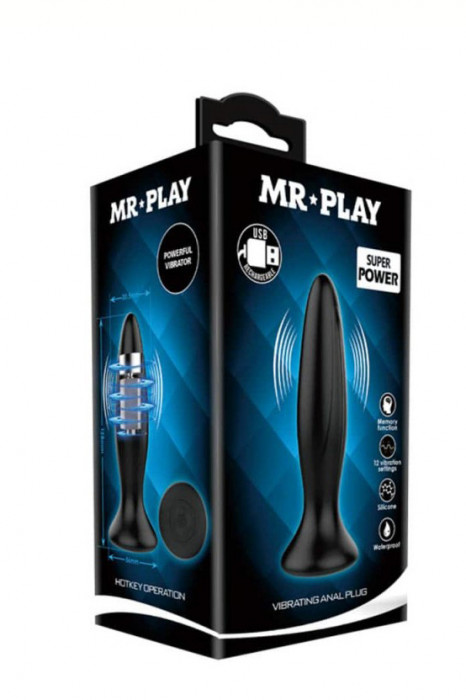 Mr. Play 12 Function Vibrating Anal Plug