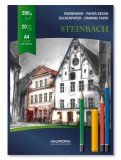 Bloc Desen A4, 20 file, 200g/mp, Aurora Steinbach, Hartie Alba de Calitate