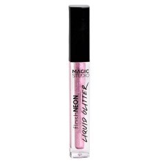 Fard de pleoape Neon Liquid Glitter Magic Studio 32009, 5 ml, roz foto