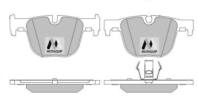 MOTAQUIP LVXL1735 set placute frana,frana disc foto