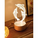 Cumpara ieftin Lampa Decorativa 3D - Delfini - 11x17cm