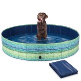 Piscina pentru caini Navaris XL, 160x160x30 cm, cu print si husa, 60230.01