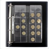 Set 2 folii pentru monede, Compact A4, pentru 48 monede de pana la 34 mm