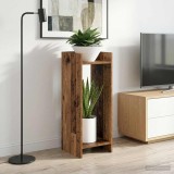 vidaXL Suport pentru plante cu raft 2 pcs Lemn vechi 30 x 30 x 80 cm 899591