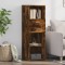 Gossi dulap inalt, stejar fumuriu, 40x42,5x124 cm, lemn prelucrat