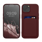Husa Kwmobile pentru Apple iPhone 15, Rosu inchis, Silicon, KWM000020EM006C, Carcasa