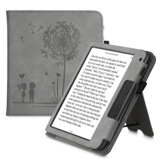 Husa pentru Tolino Vision 6, Piele ecologica, Gri, kwmobile, 56600.01