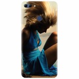 Husa silicon pentru Huawei Y9 2018, Girl In Blue Dress