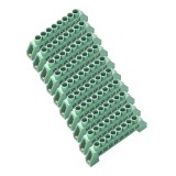 Cumpara ieftin Set 10 bucati bloc terminal electric, verde, 8 orificii