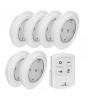 Set 6 lampi LED cu telecomanda MCE0165, Oem