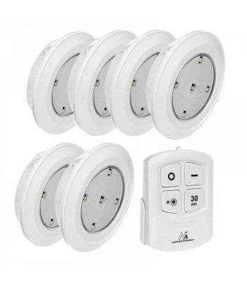 Set 6 lampi LED cu telecomanda MCE0165 foto