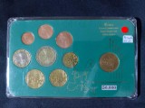Euro set - Franța 1999-2003 + 1 franci 1960 , 9 monede, Europa