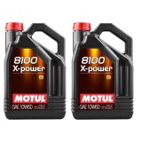 Pachet 8 litri ulei Motul 8100 X-POWER 10W60 , Performanta extrema E i protectie superioara pentru motoare sport
