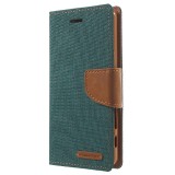 Husa APPLE iPhone 5\5S\SE - Canvas Diary (Verde Inchis)