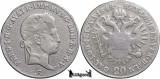 1842 E (Alba Iulia), 20 Kreuzer - Ferdinand I - Imperiul Austriac, Europa, Argint