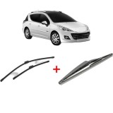 Cumpara ieftin Set 3 stergatoare PEUGEOT 207 SW Estate Van (WK_) 2007-2012, pentru parbriz si luneta, Bosch Twin