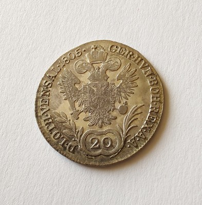 Austria - 20 Kreuzer 1805 B - Argint foto