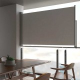 Cumpara ieftin Copertină laterală retractabilă de terasă, gri, 140 x 300 cm
