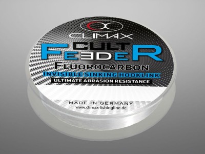 FIR FLUOROCARBON CLIMAX CULT FEEDER INVISIBLE HOOKLINK 25M 0.26mm 5.0kg foto