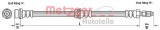 Conducta / cablu frana FORD FIESTA V (JH, JD) (2001 - 2010) METZGER 4110240