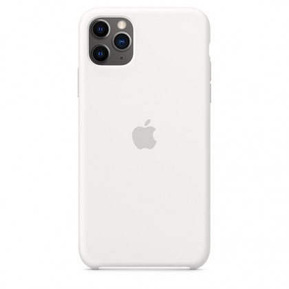 Husa Silicon Apple iPhone 11 Pro Max, MWYX2ZM/A, Alb, Original Blister