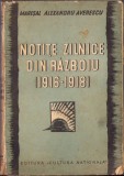 943SPN Notițe zilnice din războiu (1916-1918) Mareșal Alexandru Averescu, 1935