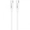 Cablu Date si Incarcare USB-C - USB-C BLUE Power BBX44, 100W, 1m, Alb