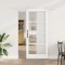 U?a Glisanta vidaXL cu Set de Accesorii Alb 78x202 cm Lemn Solid Pin