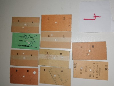 LOT 10 BILET VECHI BILETE TREN CFR foto