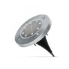 Lampa Solara LED Rotunda pentru Gazon cu Infigere in Sol, Diametru 12cm, Lumina Alb Natural
