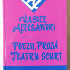 "POEZII, PROZA, TEATRU SCURT", Vasile Alecsandri. BIBLIOTECA ELEVULUI Cl. I-VIII