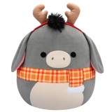 Jucarie de plus, Squishmallows Xmas, Jason cu coarne de ren, 19 cm