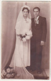 Bnk foto - Fotografie de nuntasi - Foto E Popp Ploiesti 1946, Romania 1900 - 1950, Sepia, Portrete