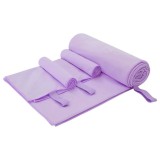 vidaXL Set de Prosoape Sport 3 pcs Violet Poliester și poliamidă 42011504